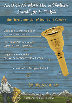 Andreas Martin Hofmeir Tuba Mouthpiece